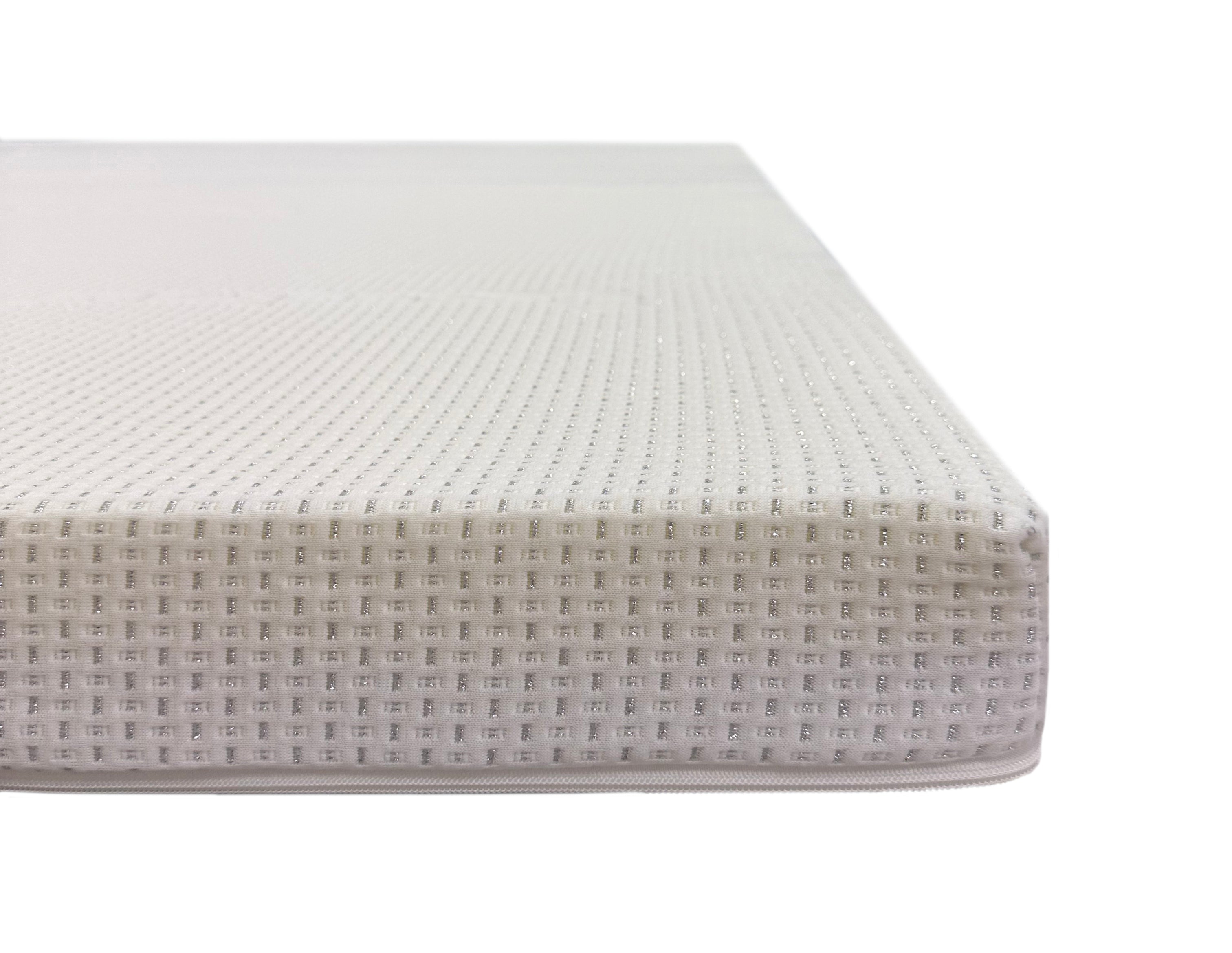 Topper Saltea Best Sleep Principal Argentum, H8 4cm spuma poliuretanica+ 4 cm latex, husa ioni de argint