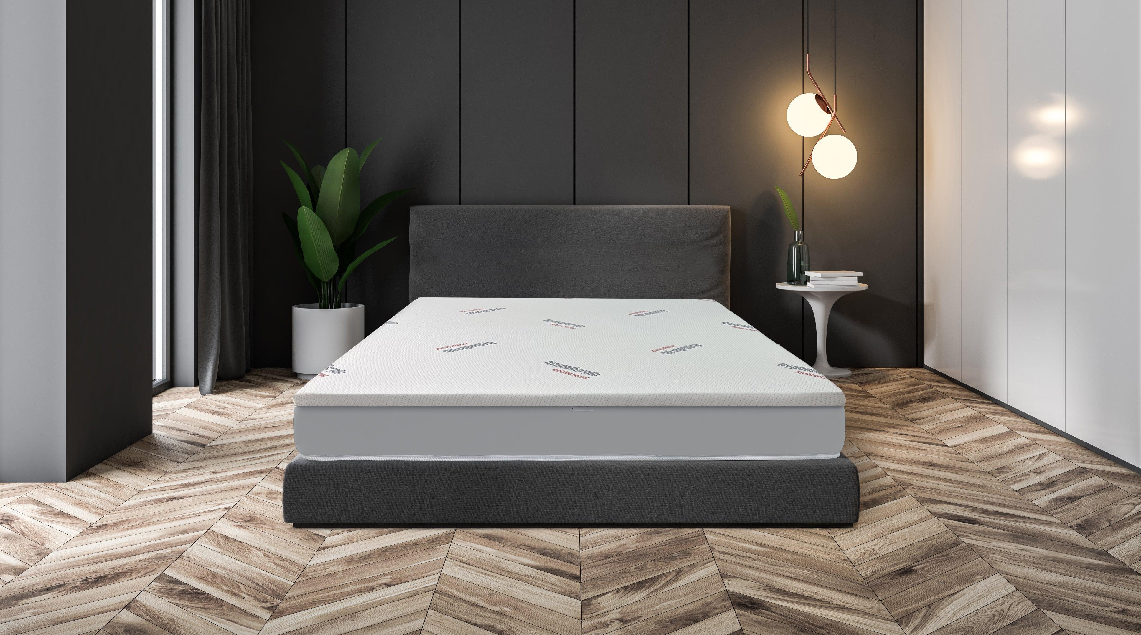 Topper Saltea Best Sleep Unique Hipoalergenic, H8 4cm spuma poliuretanica+ 4 cm memory, husa detasabila lavabila