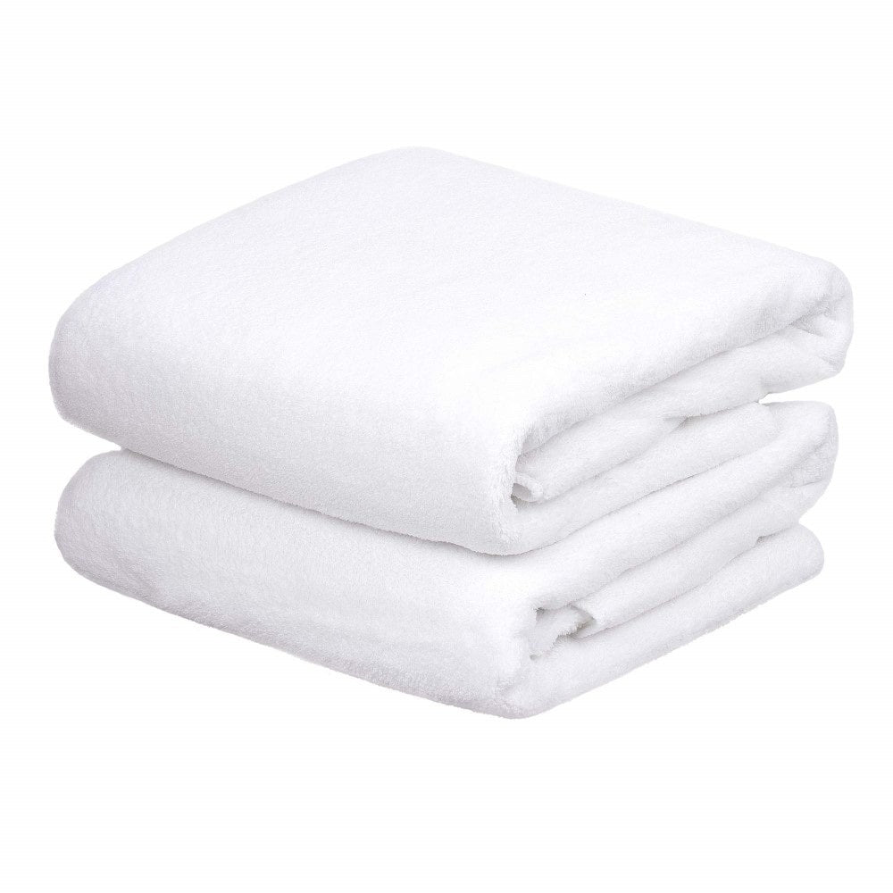 Plain bath towel, White 500 gsm
