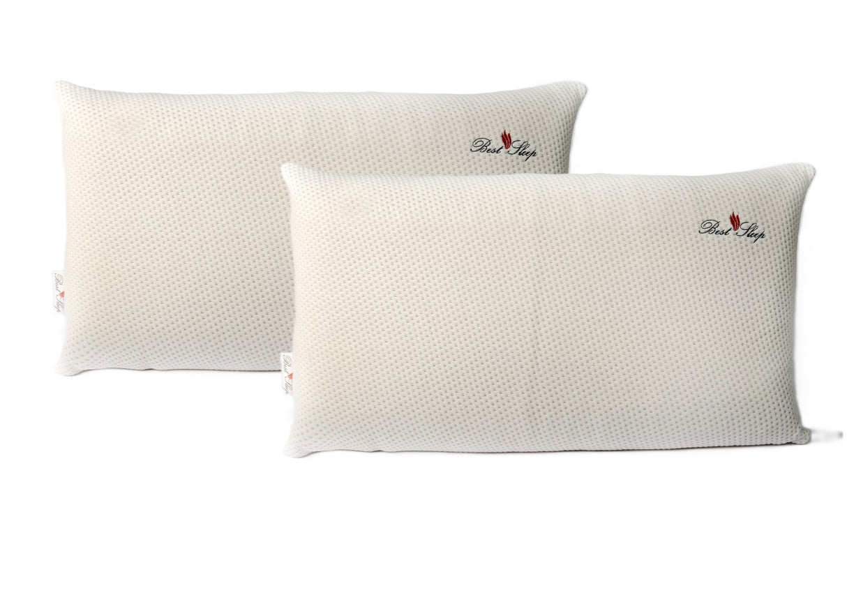 Set of 2 Best Sleep Classic Latex Pillows