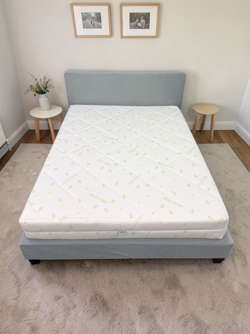 Saltea ortopedica Star Moon Aloe Touch, 30cm, spuma poliuretanica, hipoalergenica, reversibila, ferma