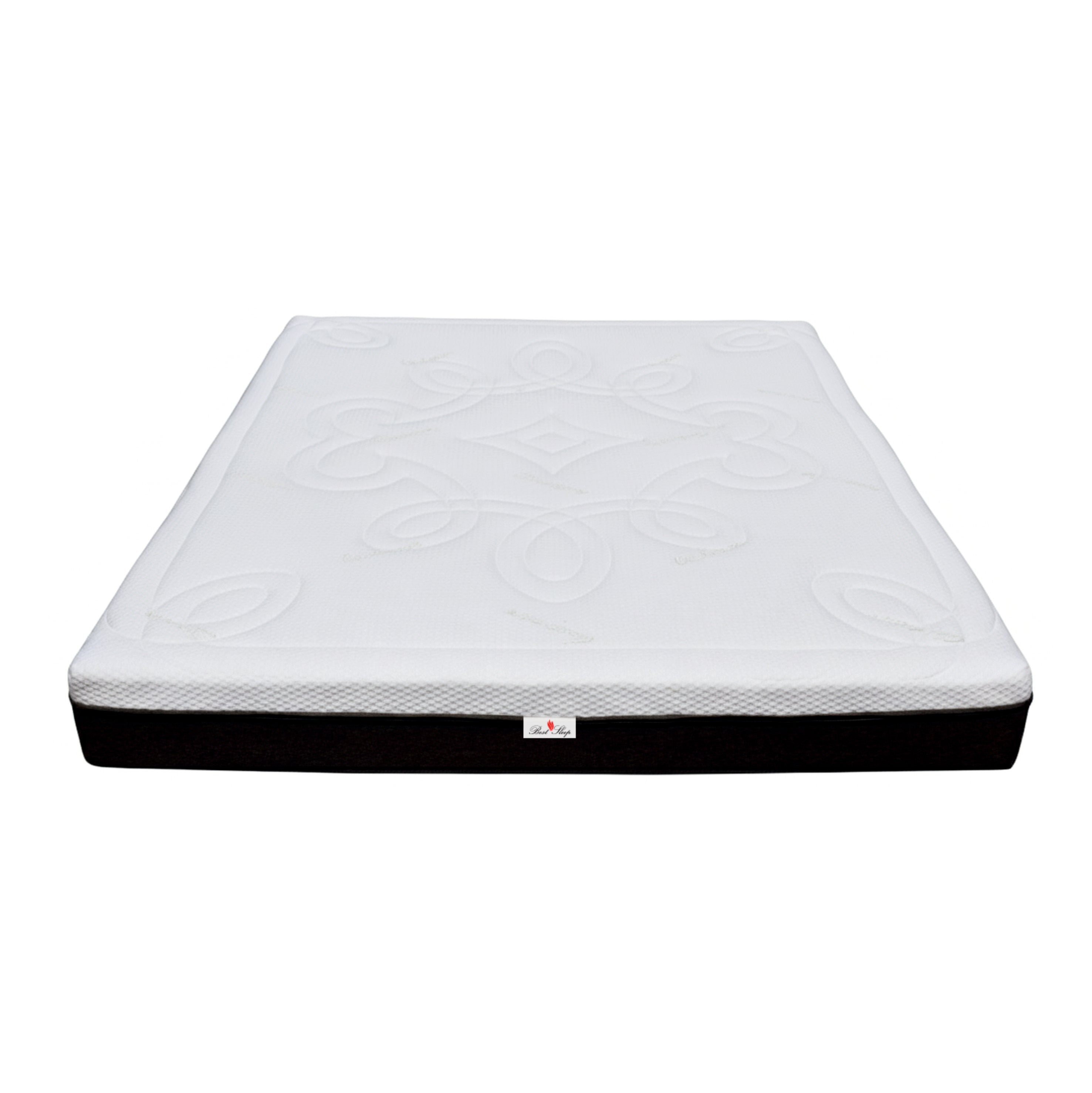 Saltea ortopedica Best Sleep Aura, 20cm, spuma poliuretanica cu memorie, hipoalergenica, antibacteriana, fermitate medie