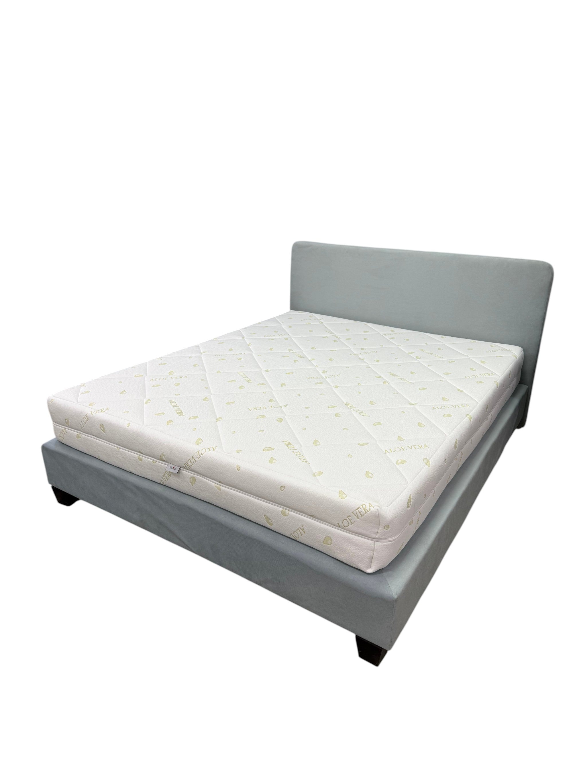 Saltea ortopedica Star Moon Aloe Touch*Plus, 30 cm, spuma poliuretanica cu memorie 4 cm, 7 zone de confort, hipoalergenica, reversibila, fermitate medie