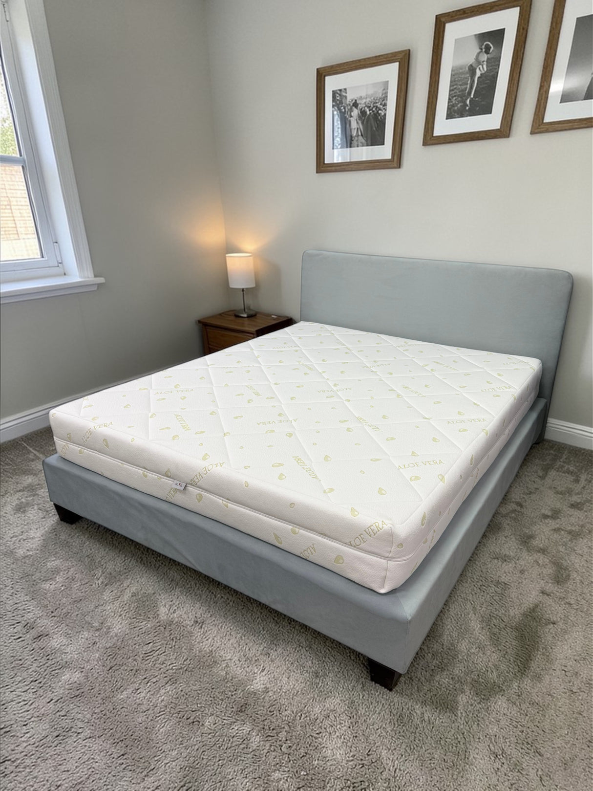 Star Moon Aloe Touch*Plus Orthopedic Mattress, 30 cm, 4 cm Memory Foam, 7 Comfort Zones, Hypoallergenic, Reversible, Medium Firmness