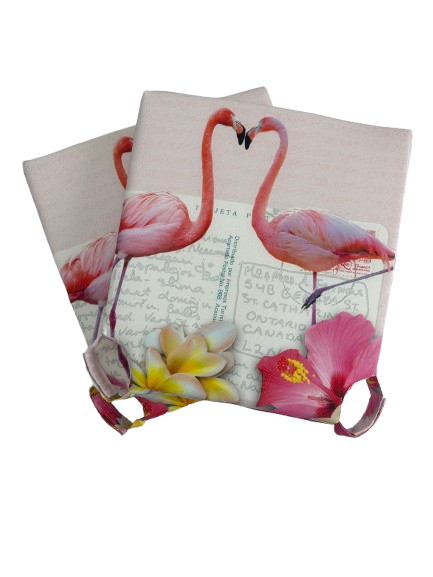 Set de perne pentru scaun Star Moon Flamingo interior/exterior, 40x40x5 cm