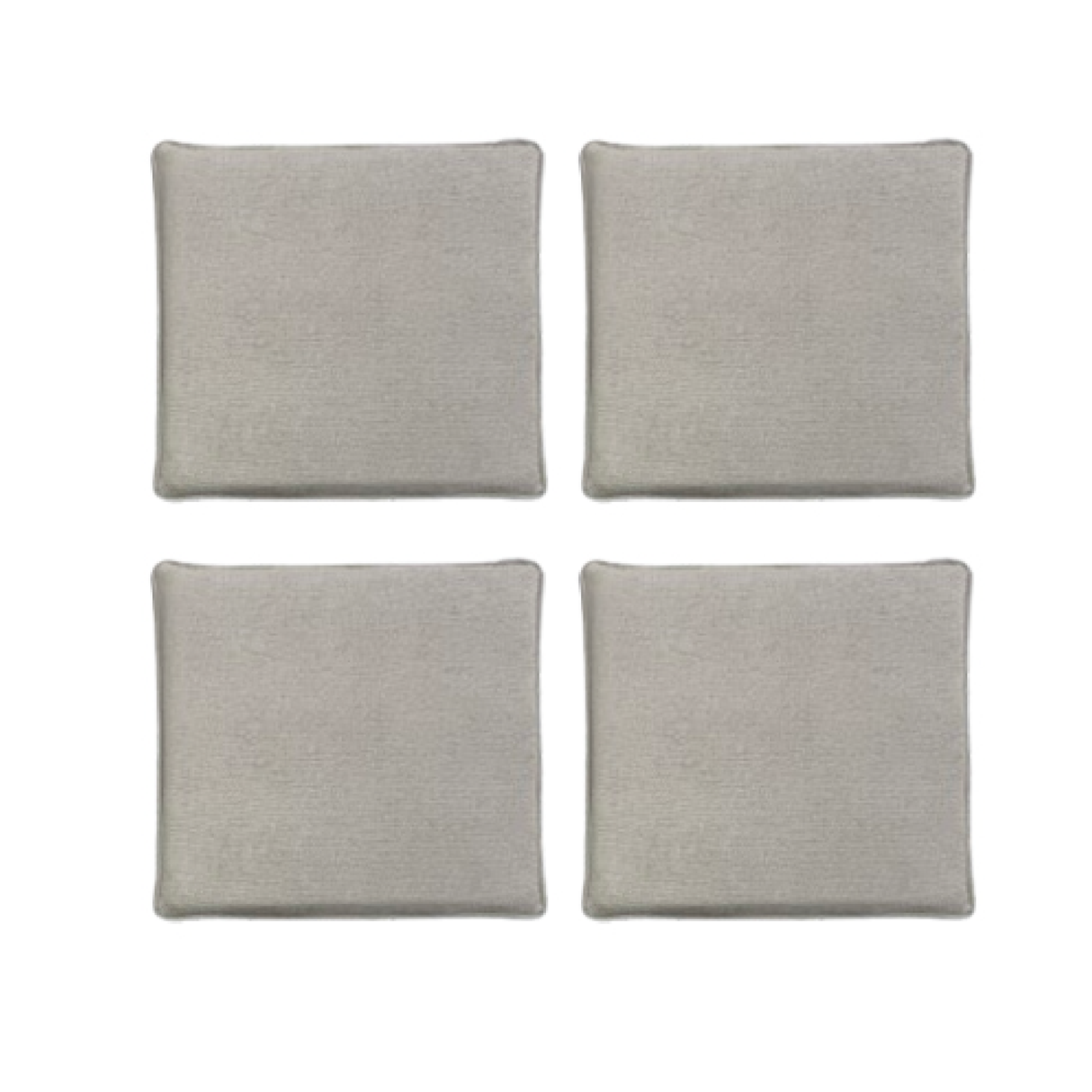 Set of Starmoon Memo chair cushions, 40x40 cm, memory foam filling with anti-slip layer
