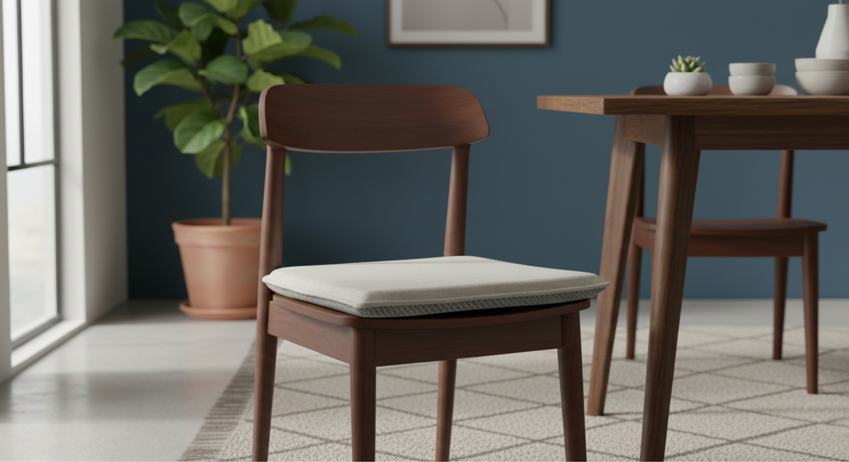 Set of Starmoon Memo chair cushions, 40x40 cm, memory foam filling with anti-slip layer