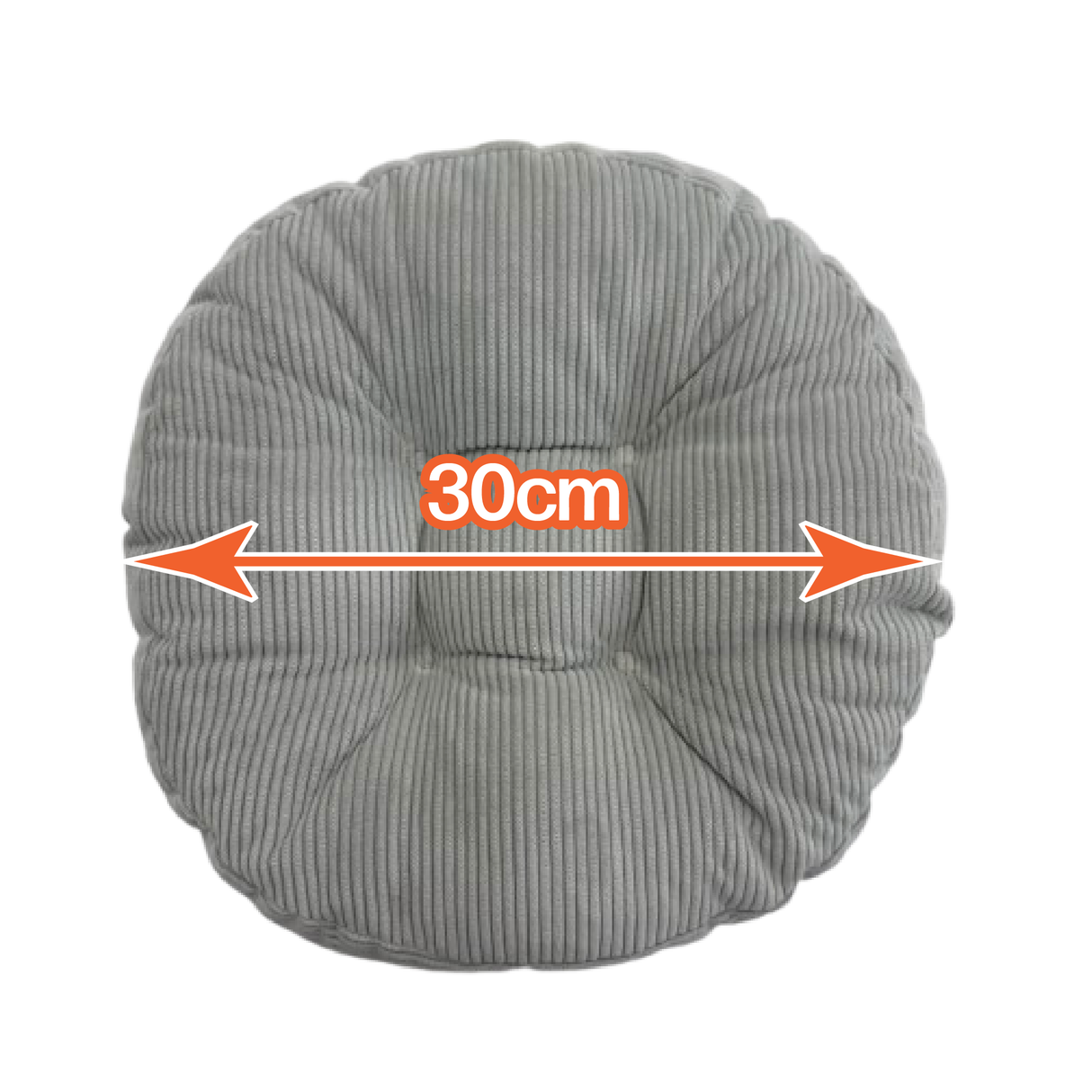 Starmoon Round chair cushion, 30 cm diameter, with non-slip layer