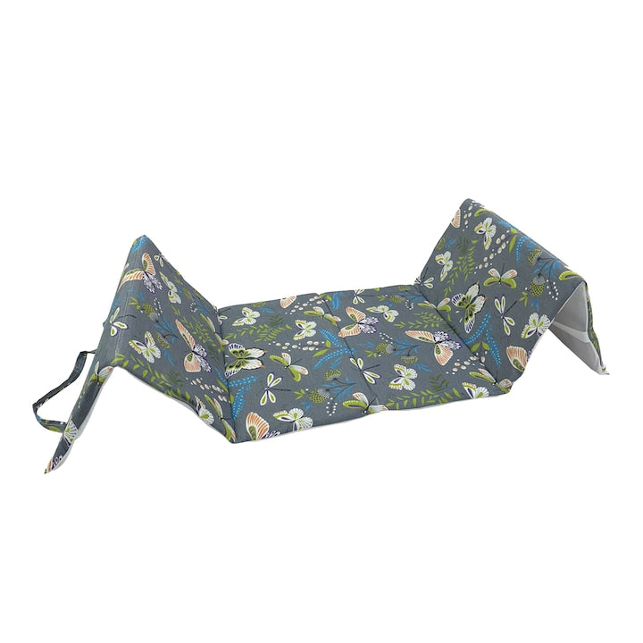 Saltea de plaja sau de picnic/camping, cu maner, 180x50 cm, Fluturi