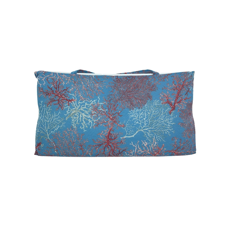 Saltea de plaja sau de picnic/camping, cu maner, 180x50 cm, Corali