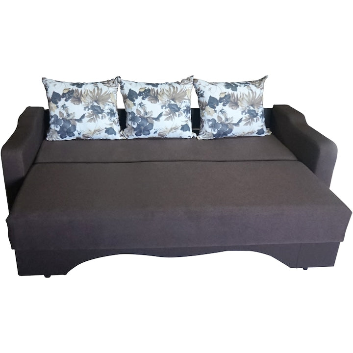 Canapea extensibila Amias 230x70x90 cm , culoare Maro Inchis