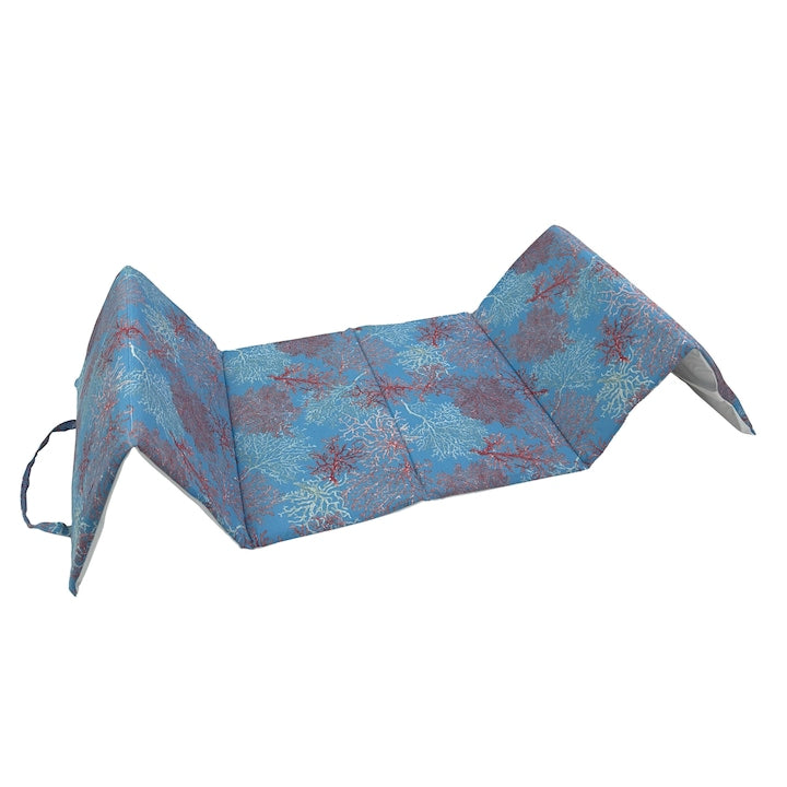 Saltea de plaja sau de picnic/camping, cu maner, 180x50 cm, Corali