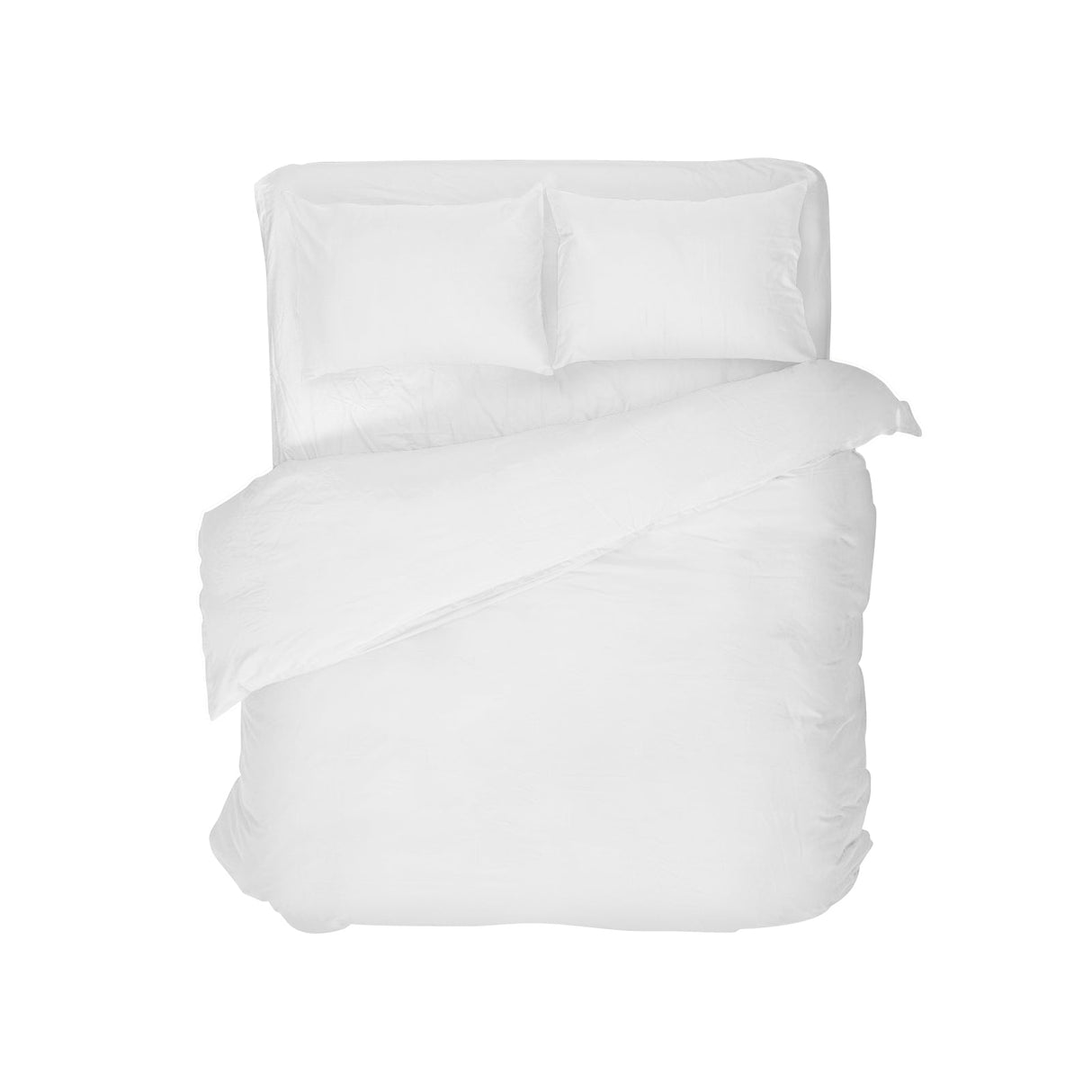 Jersey bed linen, with zipper, 140 gr/sqm, white, 1, 100% cotton