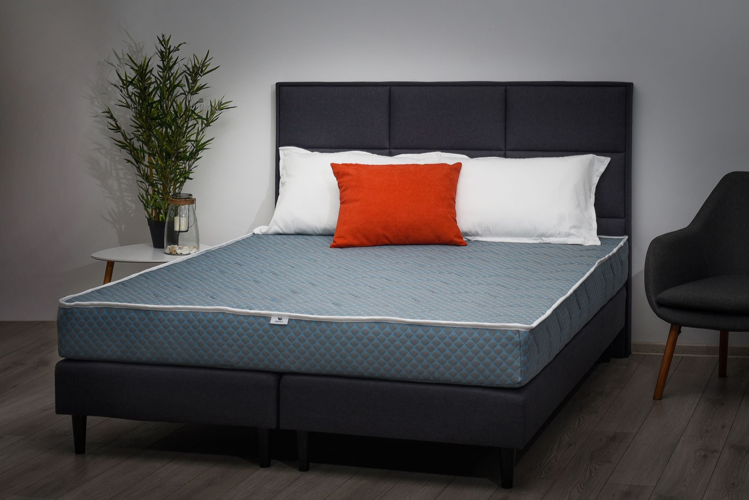 Saltea Ortopedica, Buona Notte, Navanna, 16cm, spuma poliuretanica cu spuma memory, antibacterian, husa Shell, fermitate moale