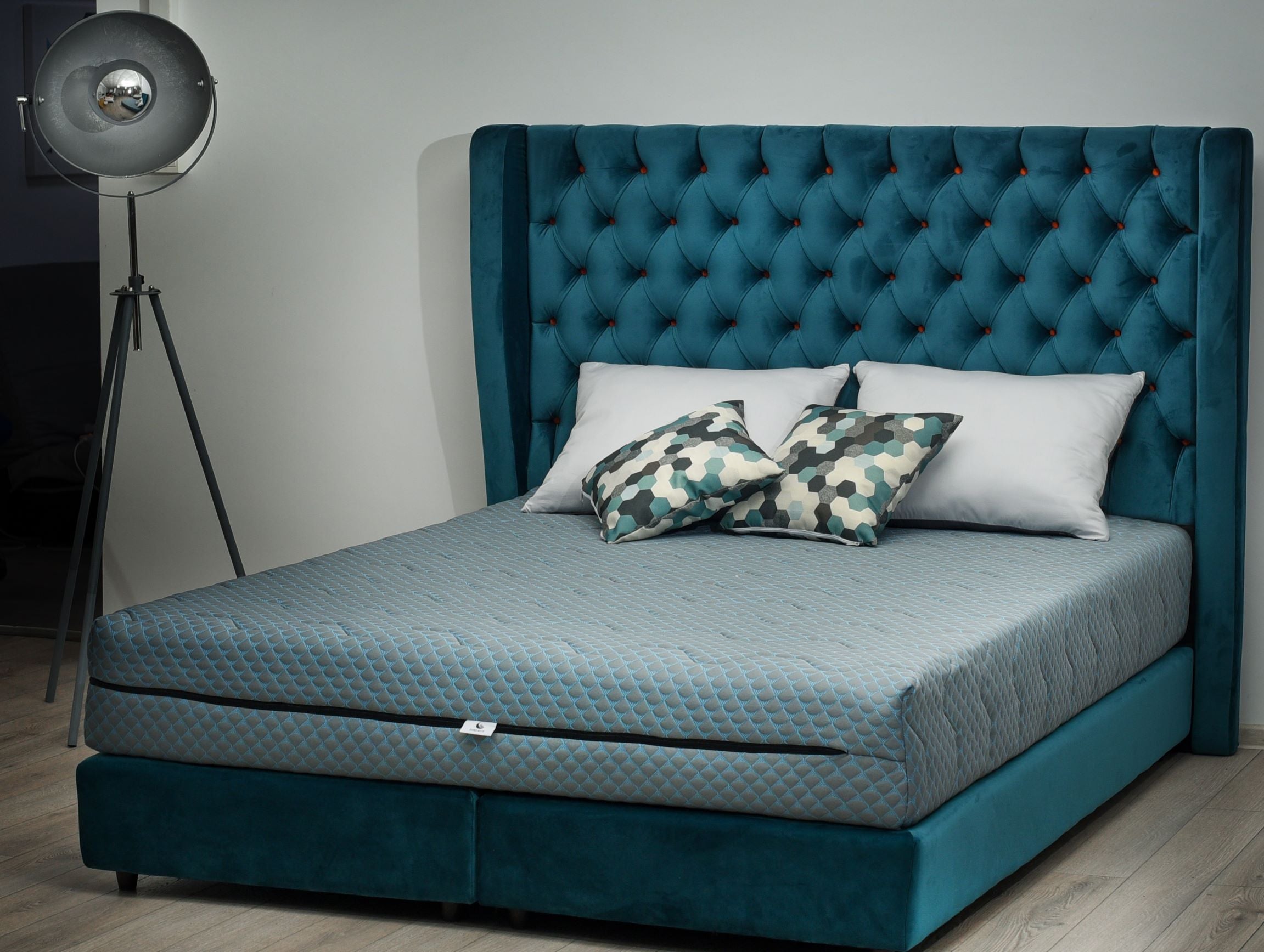 Saltea Ortopedica, Buona Notte, Infinity, 21cm, spuma poliuretanica cu spuma memory, antibacterian, dehusabil, husa Shell, fermitate moale