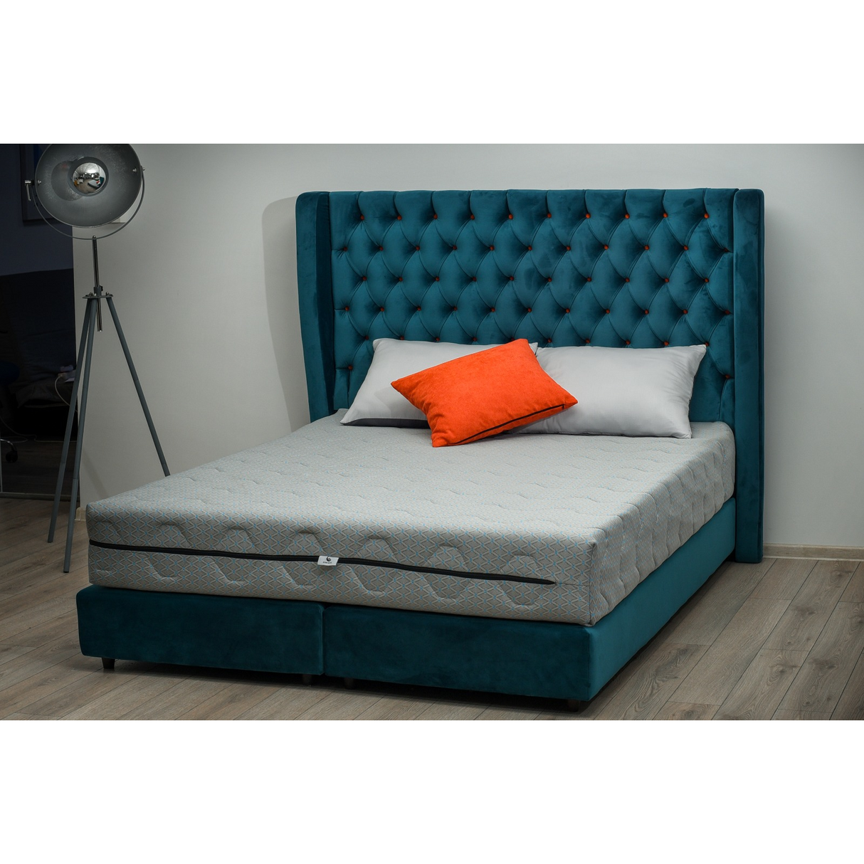 Saltea Ortopedica, Buona Notte, Union, 20cm, spuma poliuretanica, High Resilience, antibacterian, dehusabil, husa Cardinal, fermitate medie