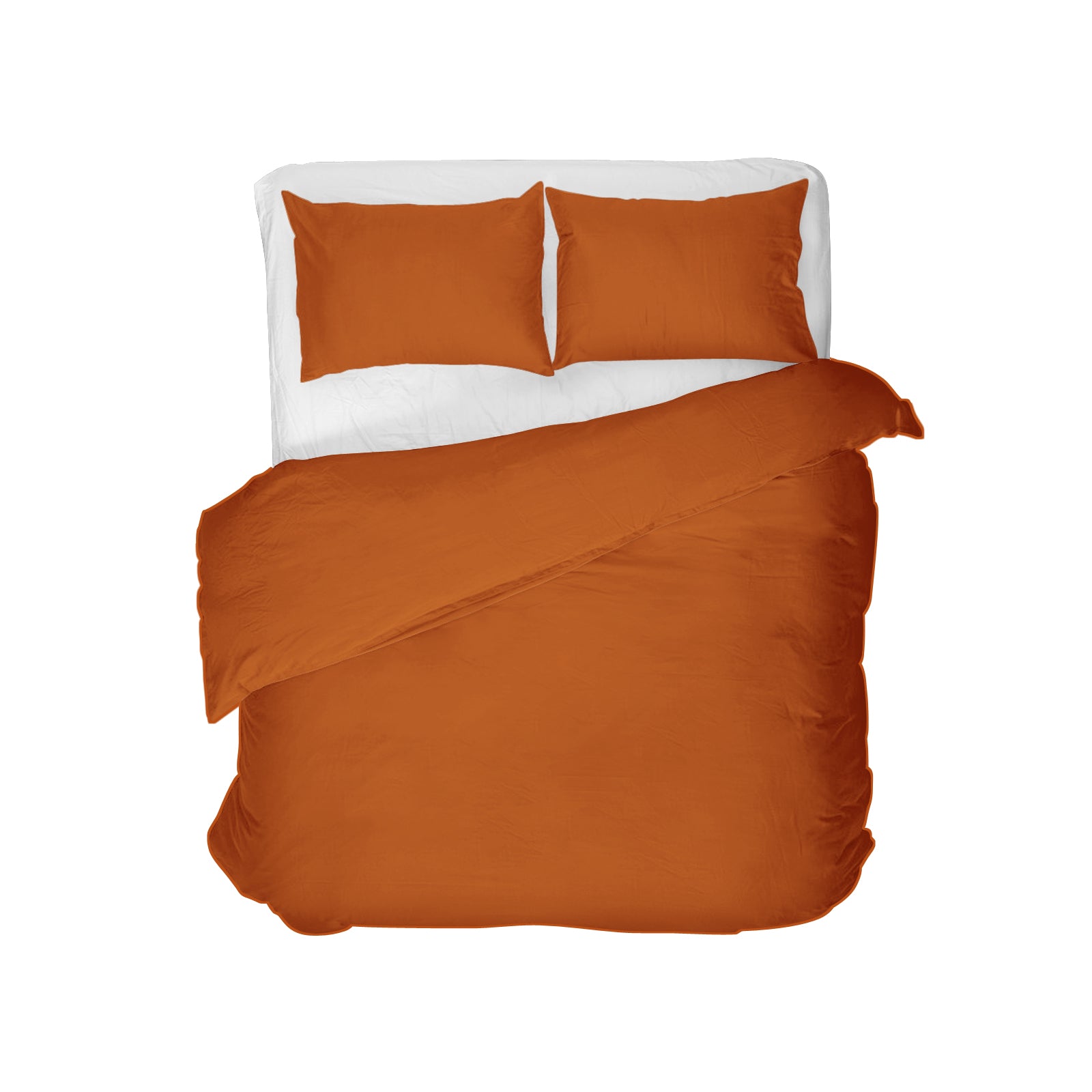 Lenjerie de pat jersey, cu fermoar, 140 gr/mp, caramiziu, 32, 100% bumbac