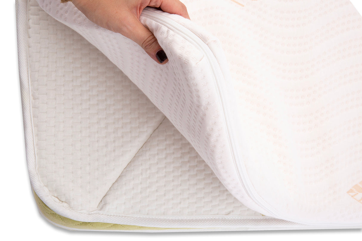 Mattress Topper Best Sleep H 6cm, 4cm polyurethane foam, 2cm High Resilience, removable tencel cover