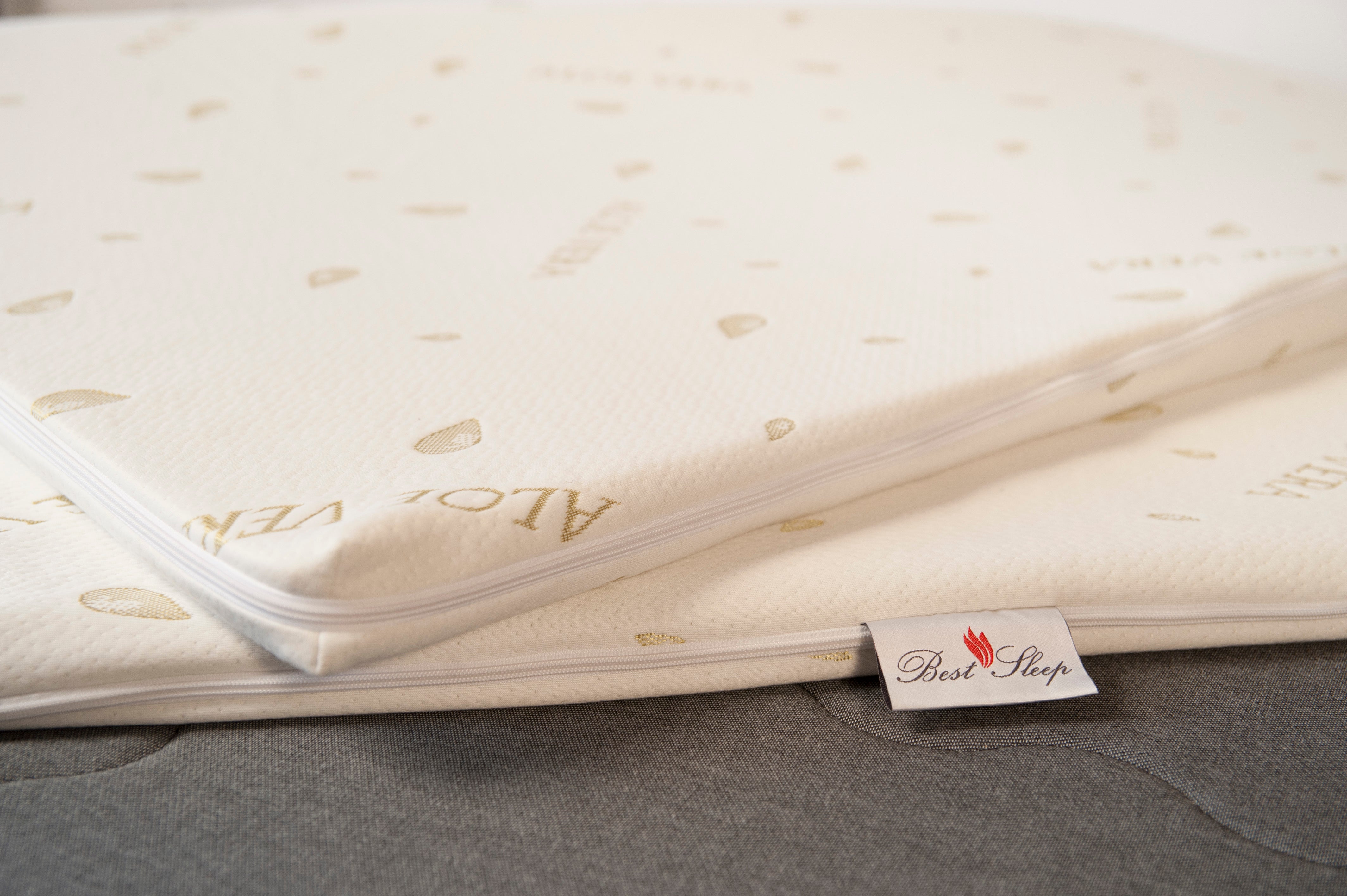 Topper Best Sleep Latex 4cm, Husa Detasabila Aloe Vera