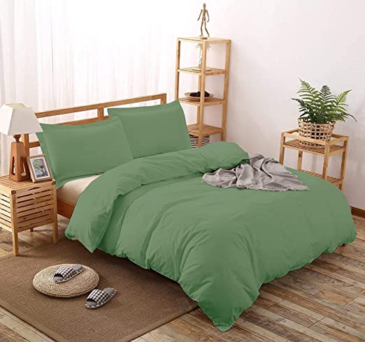 Lenjerie de pat jersey, cu fermoar, 115 gr/mp, verde deschis, 20, 100% bumbac