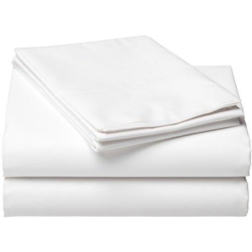 Cotton bed linen Pc, chiffon, White 117 gsm