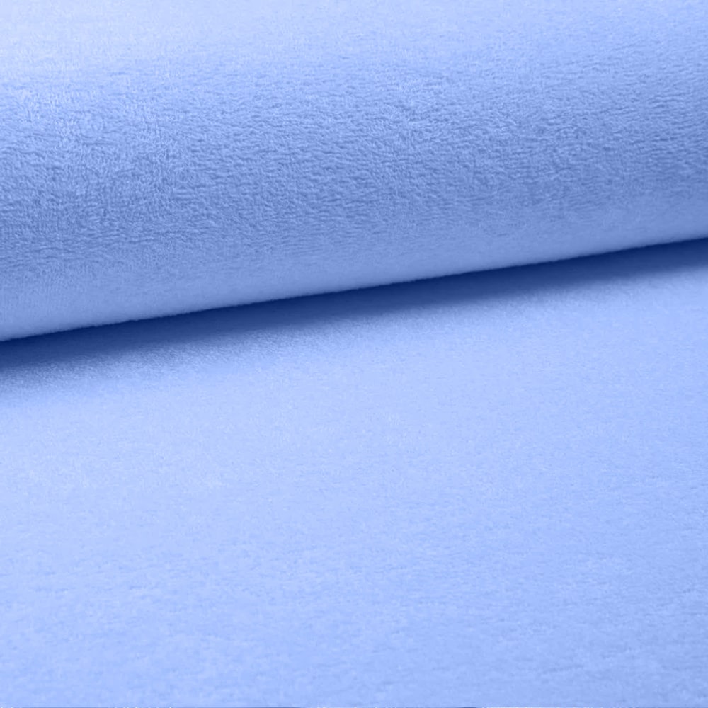 Waterproof terry mattress protector, PU, with zipper, Blue 18cm