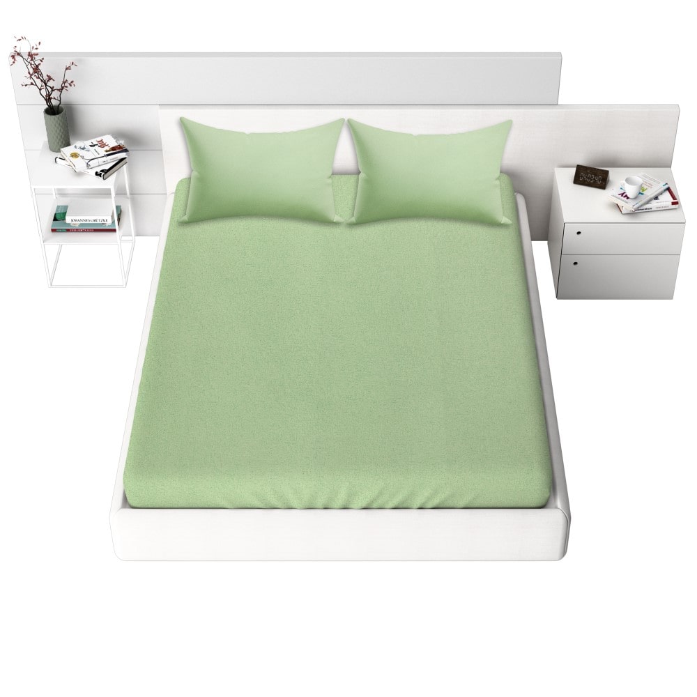Waterproof Terry Mattress Protector, Green