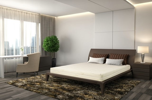 Saltea Superortopedica Base DoubleSide Bambus, 18cm, Spuma Poliuretanica, Hipoalergenica, Reversibila, Fermitate Mare, Husa Bambus Detasabila