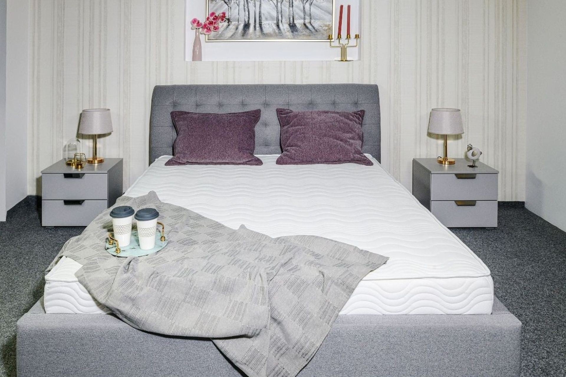 Saltea ortopedica Edition Comfort Plus, 20cm, spuma poliuretanica, hipoalergenica, antibacteriana, reversibila, sistem de aerisire, ferma