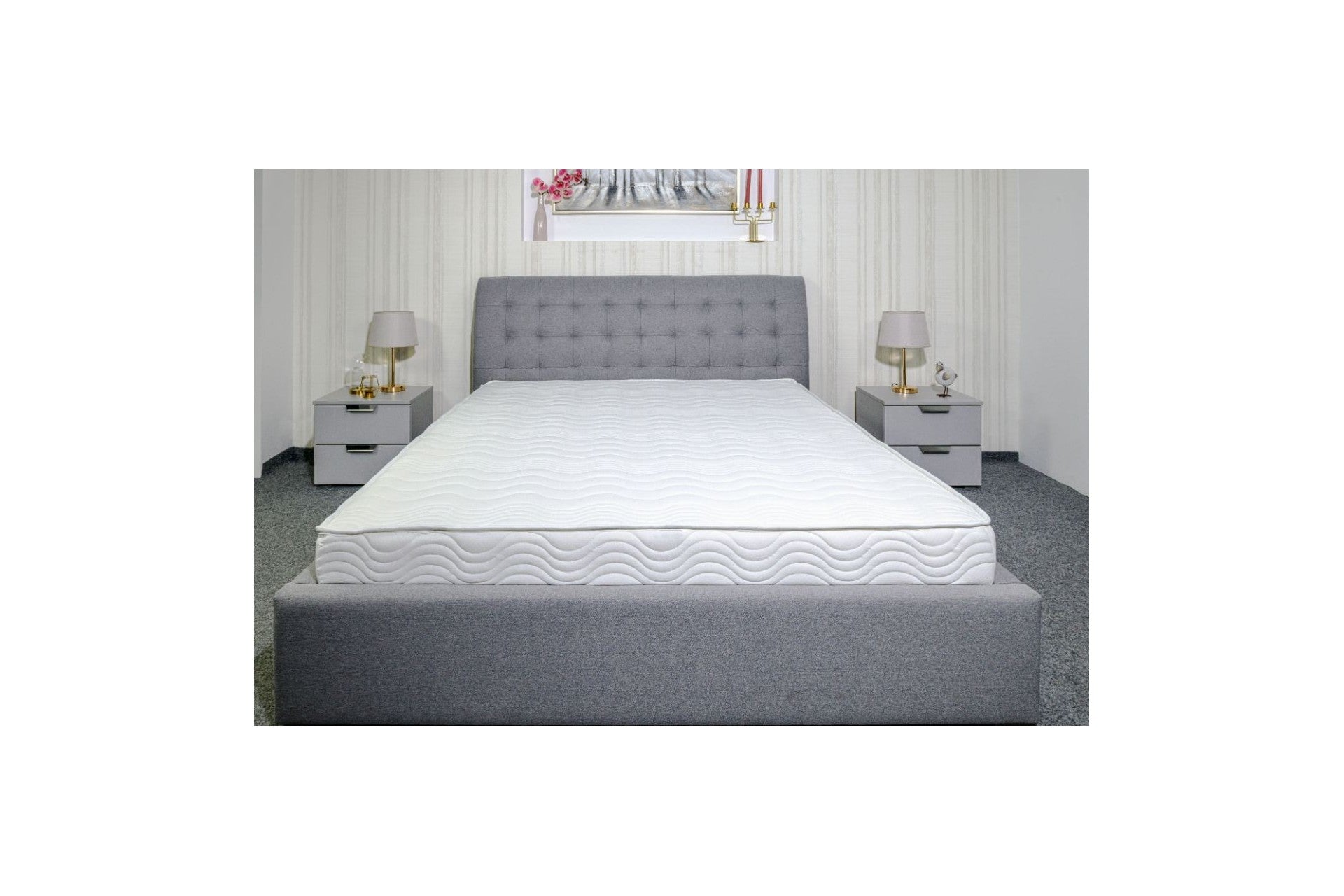 Saltea ortopedica Edition Comfort Plus, 20cm, spuma poliuretanica, hipoalergenica, antibacteriana, reversibila, sistem de aerisire, ferma