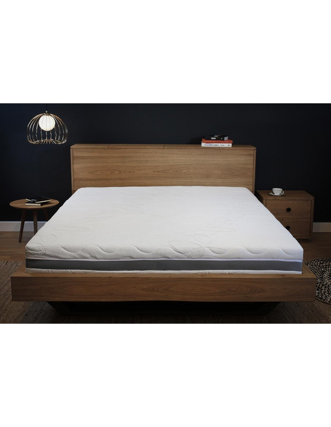 Saltea Ortopedica, Buona Notte, Elis, 20cm, spuma poliuretanica 7 zone comfort, hipoalegenic, reversibila, fermitate medie, husa Heros