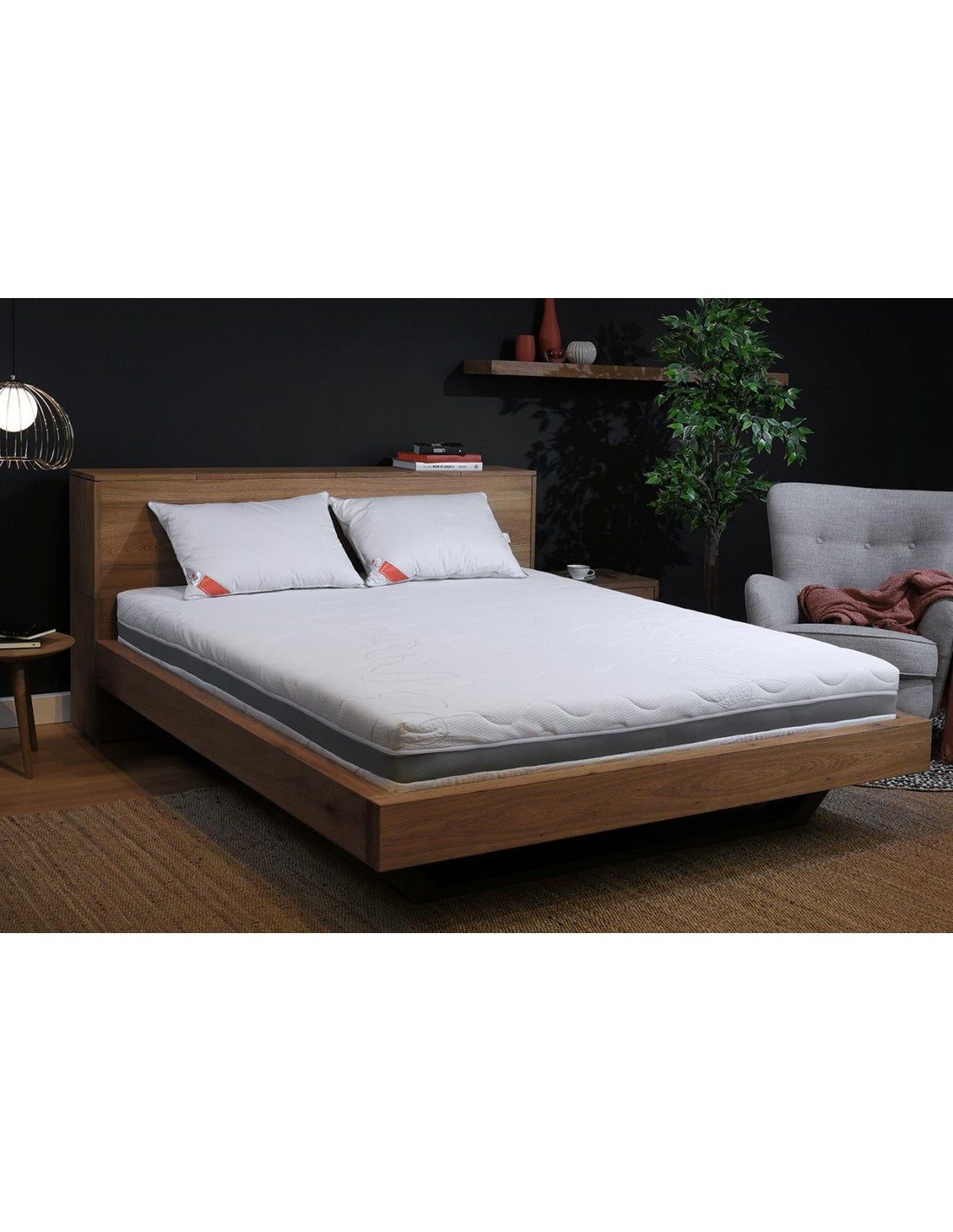 Saltea Ortopedica, Buona Notte, Elis, 20cm, spuma poliuretanica 7 zone comfort, hipoalegenic, reversibila, fermitate medie, husa Heros