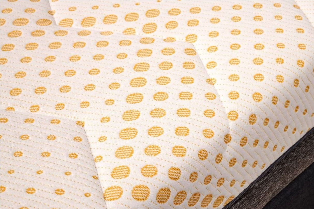 Orthopedic Mattress, Yellow Diamond, 27cm, 7+12+3+3+2, Memory Foam, pocket springs, 7 comfort zones, hypoallergenic, quilted cover, detachable, medium firmness