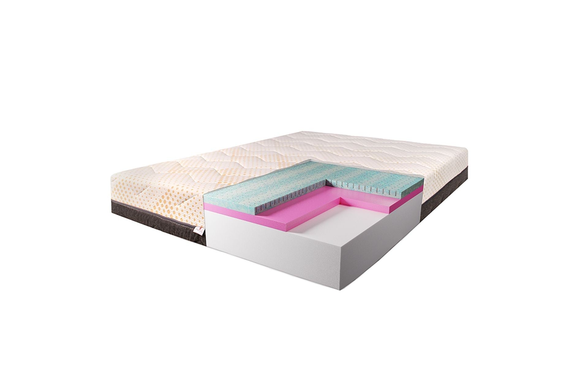 Saltea Ortopedica, Best Bambus, 29cm, 20+4+4+1, Spuma poliuretanica,latex cool gel, hipoalergenica, husa matlasata, detasabila, fermitate medie