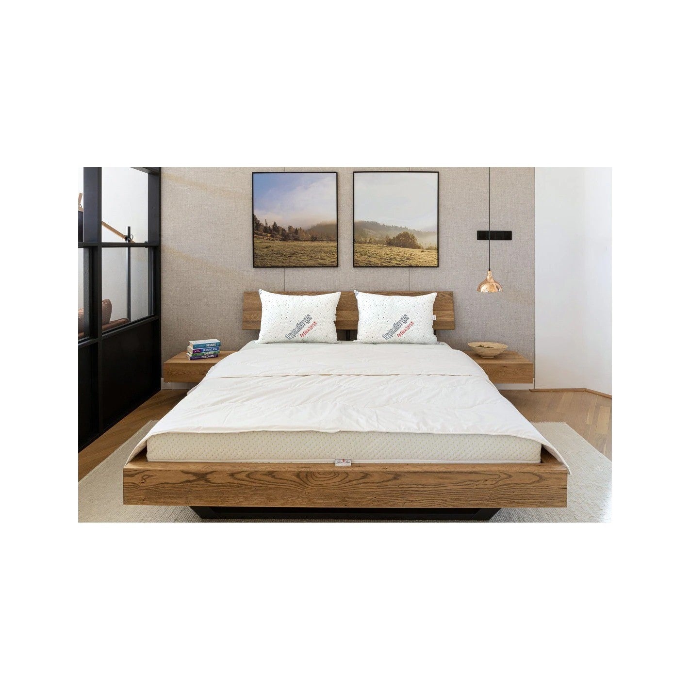 Set 4 perne matlasate, Hipoalergenic antebacterial 50x70cm