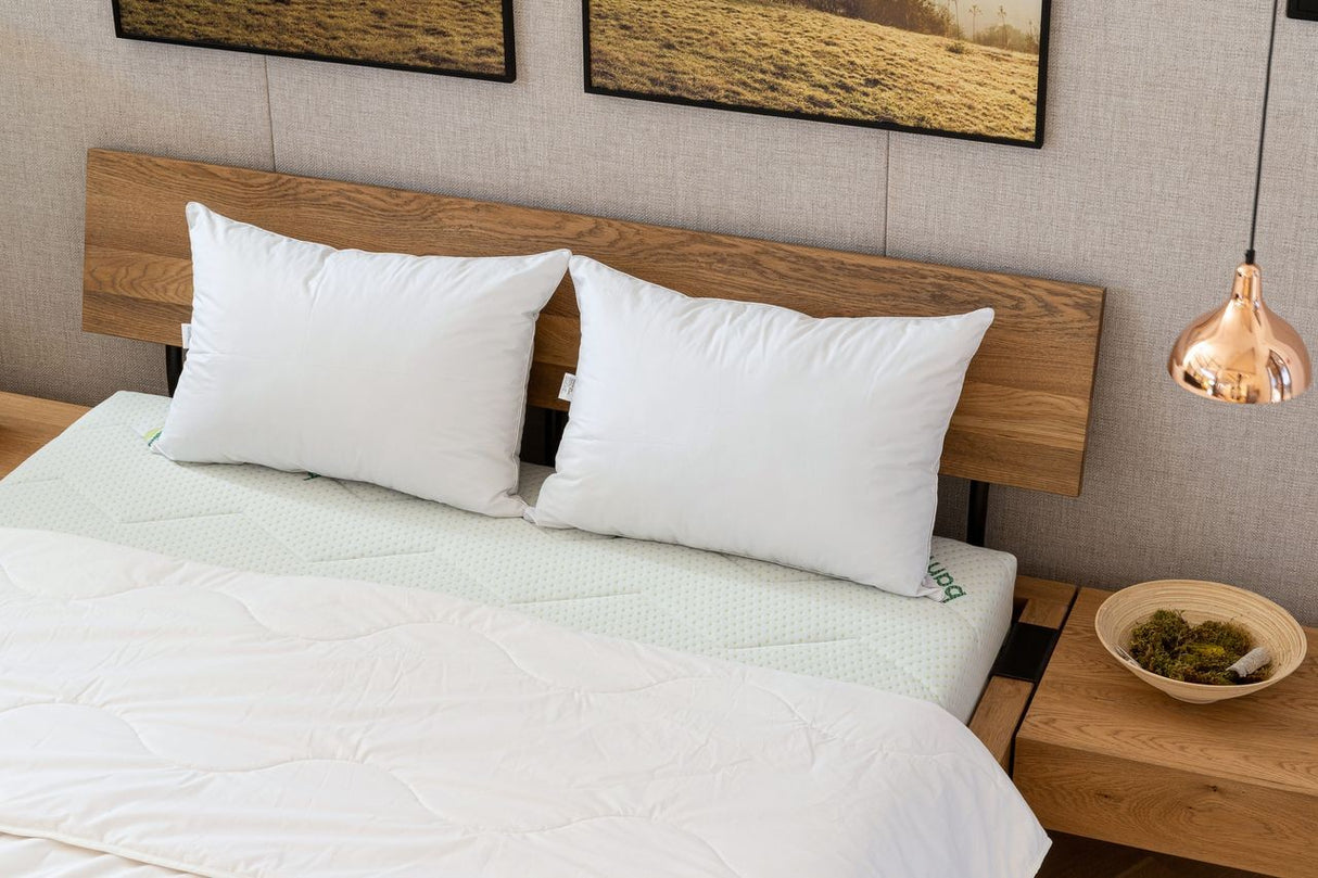 Best Sleep Moon Mattress Set + Duvets and 2 Goose Down and Feather Pillows Set