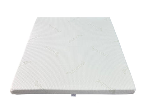 Topper Saltea Best Sleep Celest One Bamboo, H 5cm, spuma poliuretanica profilata, husa bambus