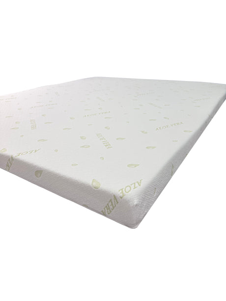 Topper Saltea Best Sleep Principal Aloe Vera, H8 4cm spuma poliuretanica+ 4 cm latex, husa aloe vera