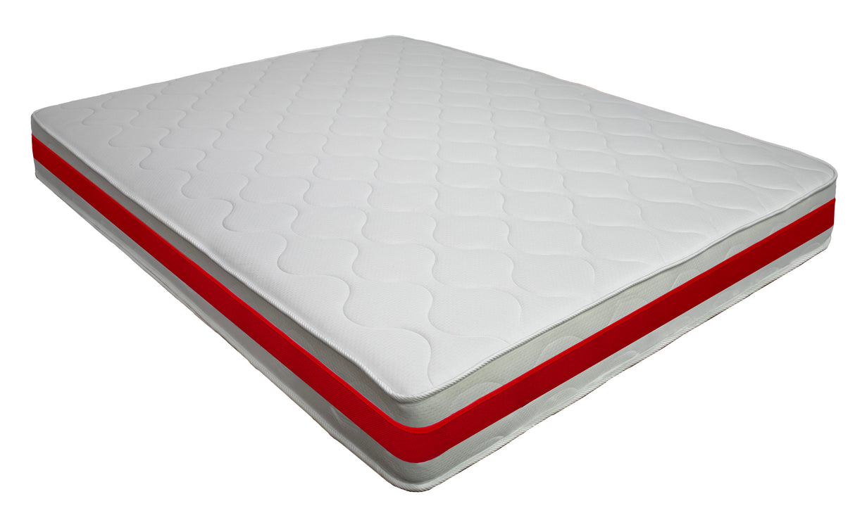 Sleep Evolution Rosso Orthopedic Mattress, 30 cm, 25+4+1, Memory Foam, hypoallergenic, quilted, removable cover, medium firmness