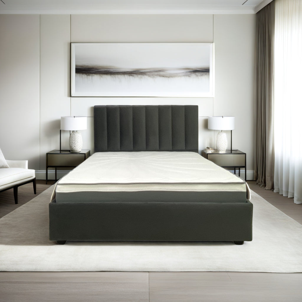 Pat tapitat Komfort Dakota, somiera pal inclusa