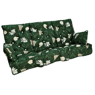 Set perne balansoar 56(x3)x106x12cm +2 perne, Flower verde