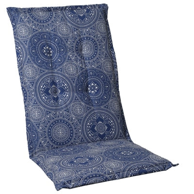 Perna gradina scaun 5 pozitii, Mandala albastru, 123x50x6cm