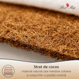Saltea Ortopedica Best Sleep Baby Dream Aloe Vera 22cm, spuma poliuretanica, fibra de cocos, husa detasabila cu fermoar