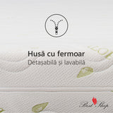Saltea Ortopedica Best Sleep Baby Dream Aloe Vera 22cm, spuma poliuretanica, fibra de cocos, husa detasabila cu fermoar