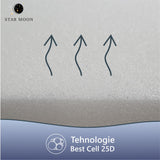 Saltea Ortopedica, Star Moon, Argan Memory, 20cm, 16+4, Spuma poliuretanica cu memorie, fermitate medie