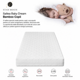 Saltea Copii Star Moon Lumio, 70x160, reversibila, antiacarieni, hipoalergenic, husa matlasata, detasabila, lavabila, ferma