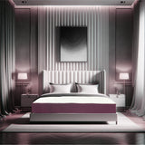 Saltea ortopedica, Best Sleep Color Line Purple, 20cm, spuma poliuretanica, hipoalegenic, reversibila, ferma
