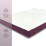 Saltea ortopedica, Best Sleep Color Line Purple, 20cm, spuma poliuretanica, hipoalegenic, reversibila, ferma