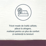 Saltea ortopedica, Best Sleep Color Line Purple, 20cm, spuma poliuretanica, hipoalegenic, reversibila, ferma