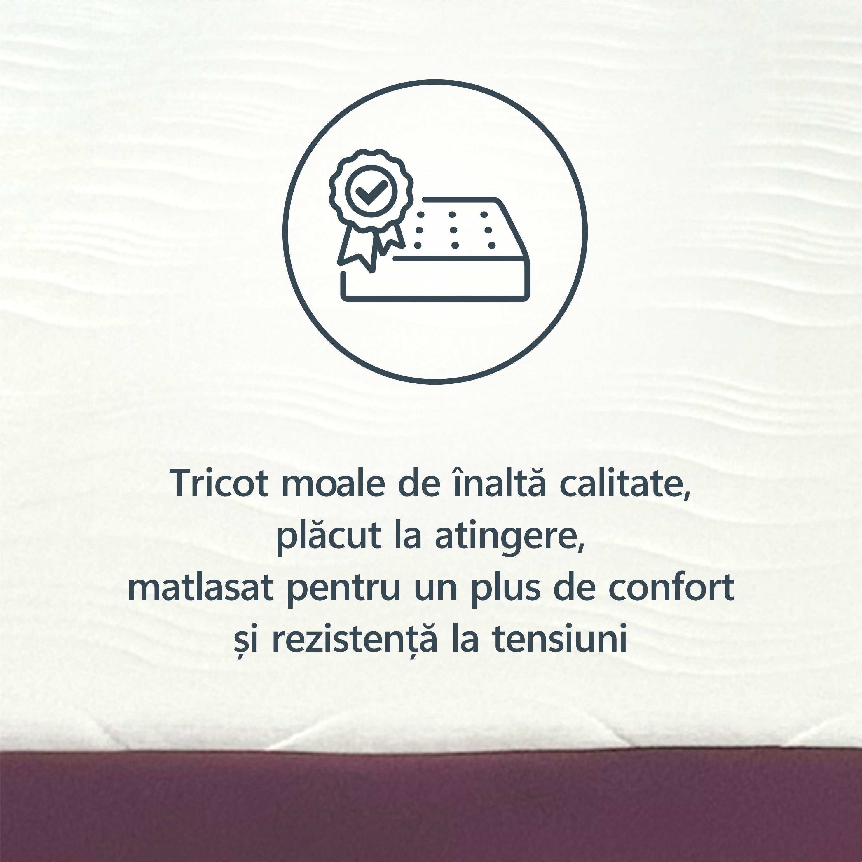 Saltea ortopedica, Best Sleep Color Line Purple, 18cm, spuma poliuretanica, hipoalegenic, reversibila, ferma